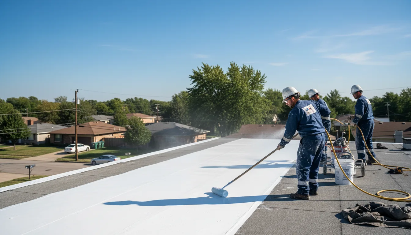 Commercial roof coating in Pearland, TX near me